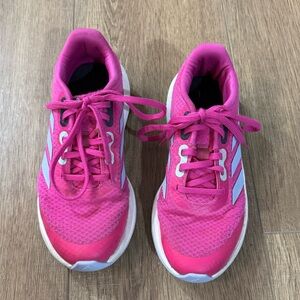 EUC Adidas Fuchsia Lace-Up Sneakers (Sz 2)